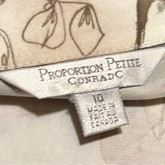 Proportion Petites Conrad C Sz 10 Women’s Stretch Floral Taylored Blouse - Picture 3 of 4